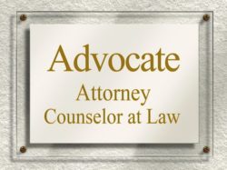 Lawyer Door Sign