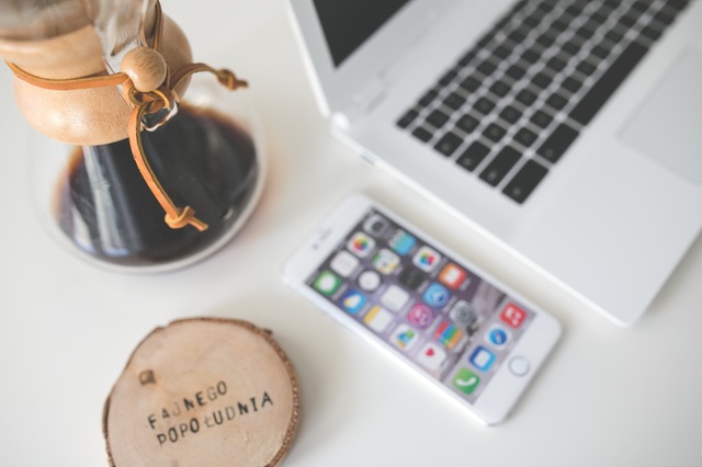 Coffee Apple iPhone Desk