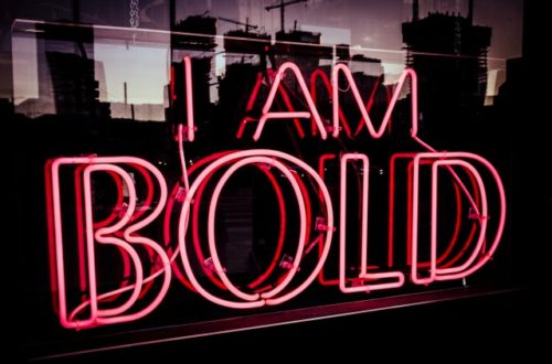 I Am Bold Branding Sign